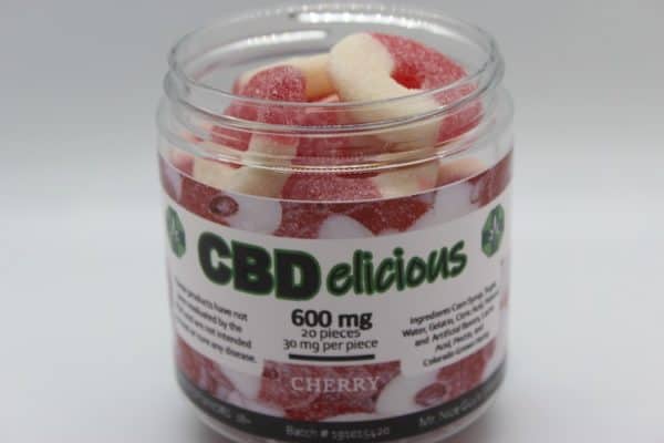 CBD cherry gummy rings 600 mg