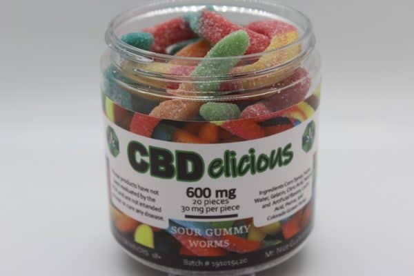 CBD Sour gummy worms 600mg